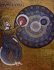 Сотворение мира. Фреска XII века